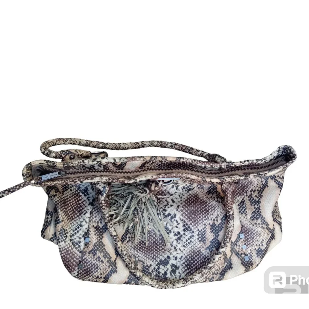 Elliott Lucca leather snakeprint purse